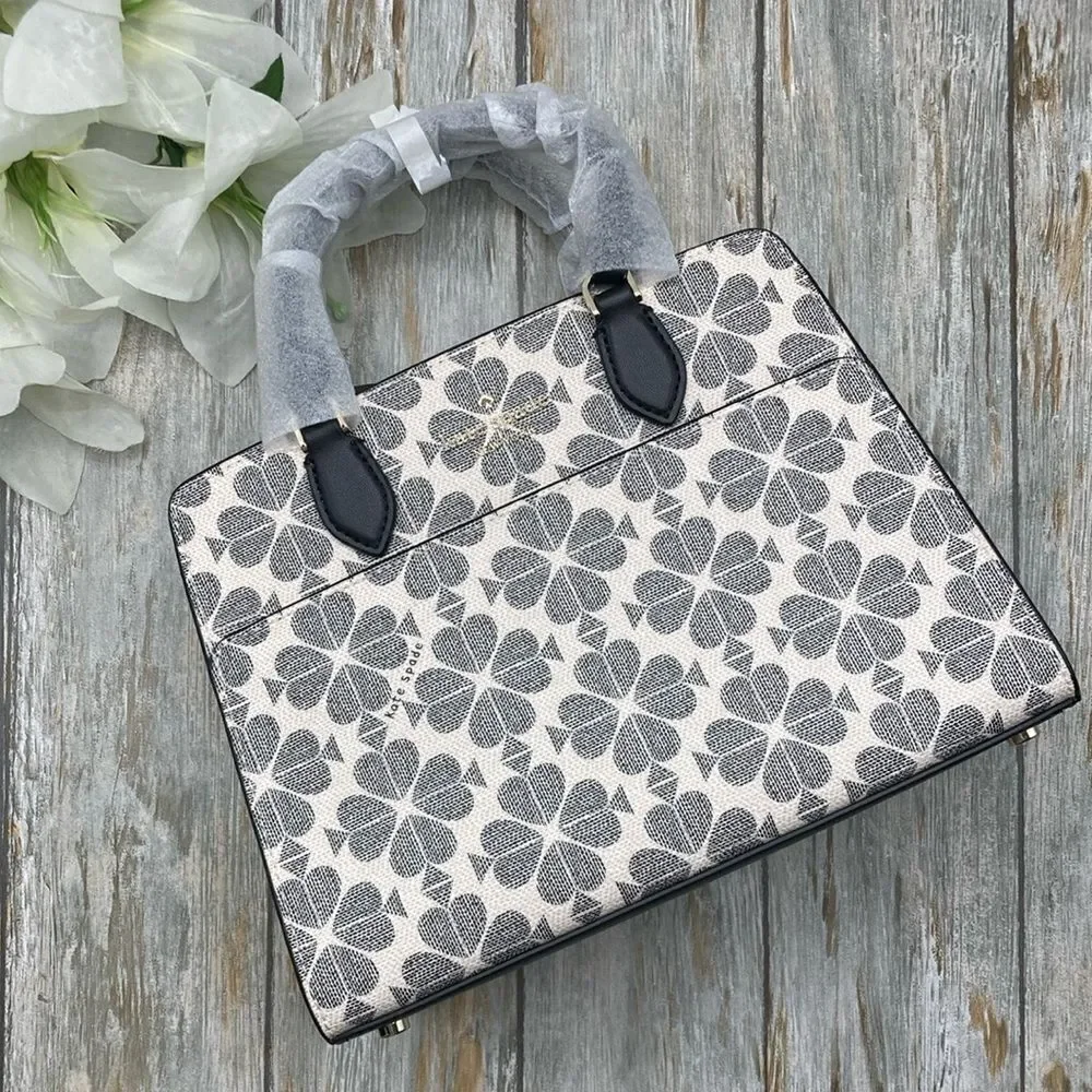 Kate Spade Signature Spade Flower Small Satchel & Card Case Crossbody Bag Purse